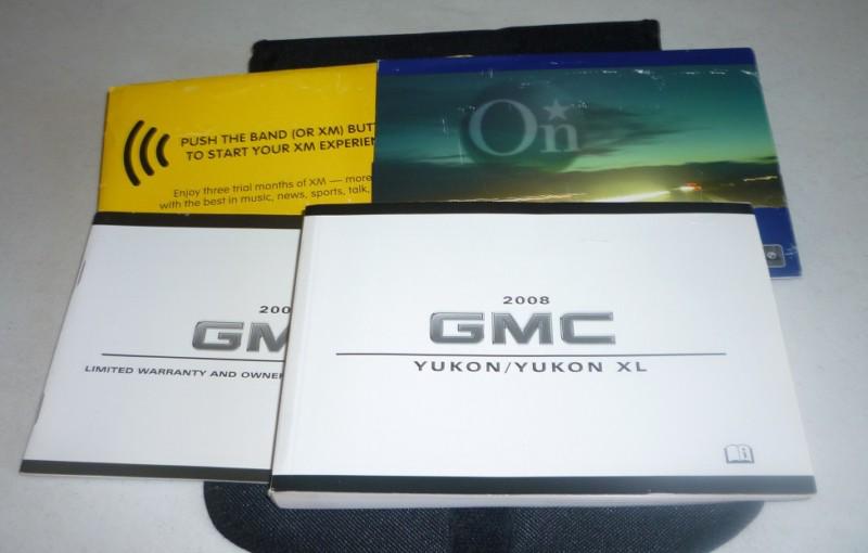 2008 gmc yukon owners manual 08 yukon xl set onstar xm guide w/case