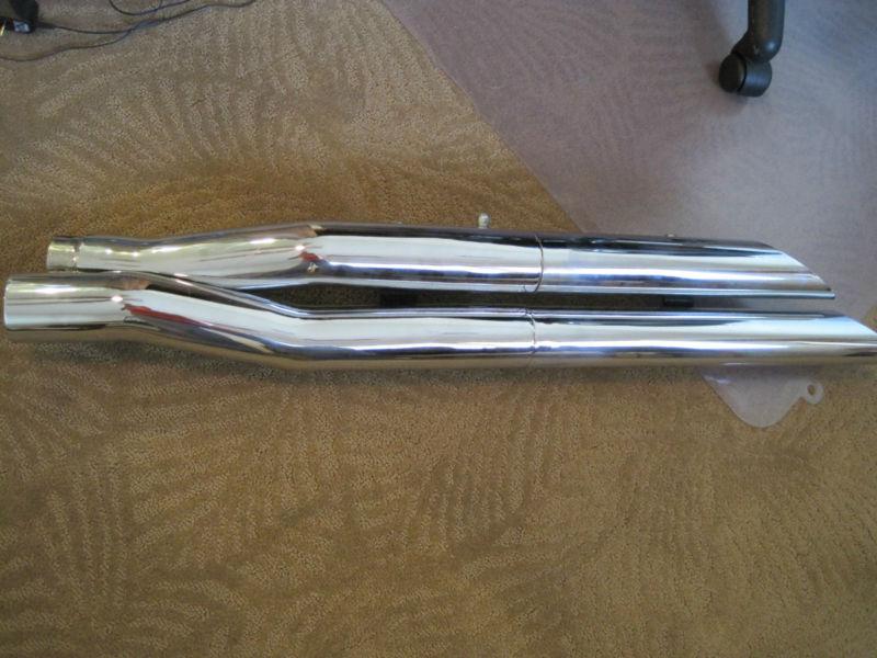 Samson short slashers slip on exhuast pipes 02-05 vrsc v-rod harley davidson