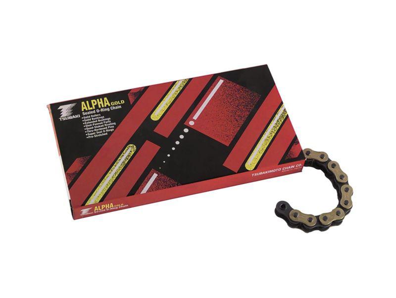 Tsubaki 530 alpha-gold series o-ring chain gold  530algold-120