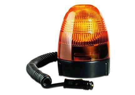 Hella kl rotafix 24v halogen beacon with amber lens - magnetic