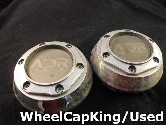 Adr chrome custom wheel center cap caps #mk-001 set of (2)