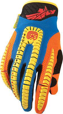 Fly evolution vertigo gloves blue/yellow/orange sz 10 367-11810