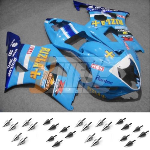 Bolt kit & injection fairing kit bodywork for suzuki gsx r 1000 k3 2003 2004 ac