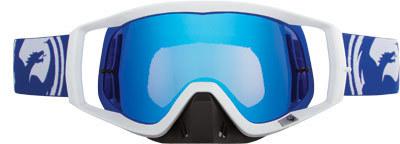 Dragon vendetta goggle blue/white split w/blue steel lens 722-1713