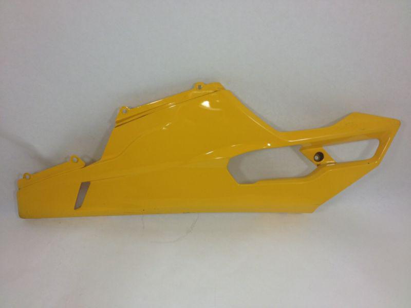Ducati 1098 oem yellow left lower side fairing bellypan panel 848 1198 evo