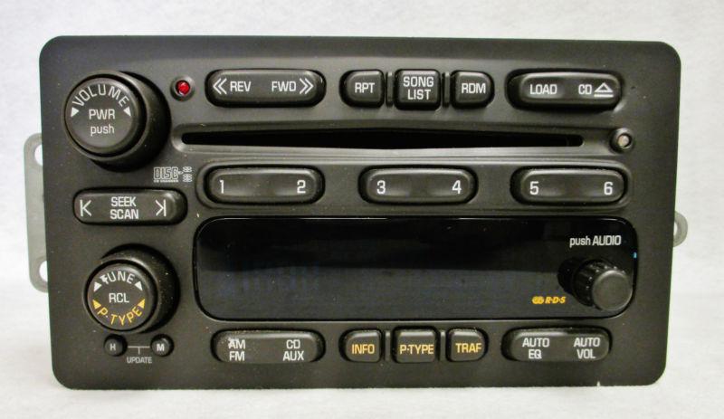 01-03 oldsmobile silhouette chevrolet venture radio 6 disc cd player