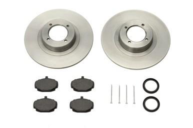 Mg mgb front brake package kit rotor pads seals