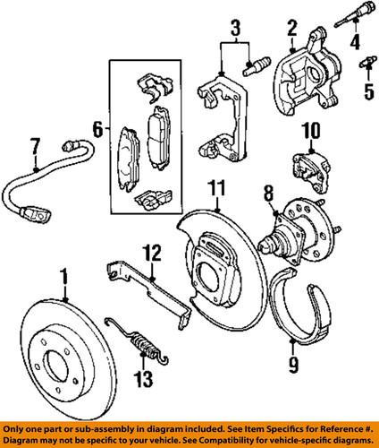 Gm oem 19152685 brake pad or shoe, rear/disc brake pad