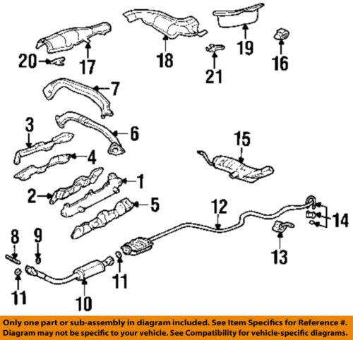 Gm oem 88891788 exhaust pipe connector gasket/exhaust pipe to manifold gasket