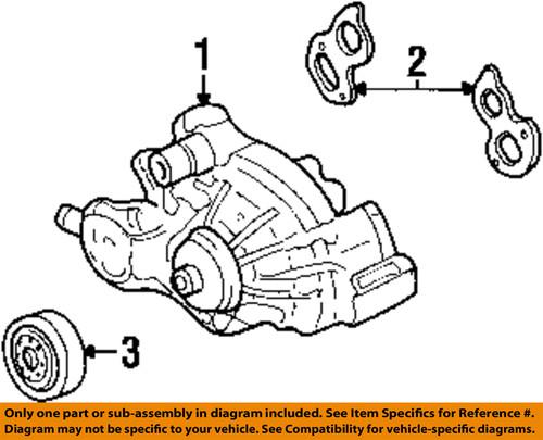 Gm oem 12630223 water pump gasket/engine water pump gasket