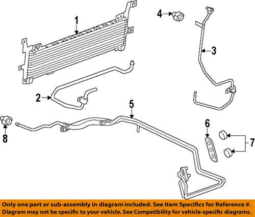 Cadillac gm oem 15251488 transmission oil cooler-hose & tube assembly gasket