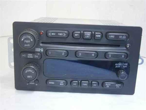 05-09 chevrolet trailblazer 6 disc cd radio player oem