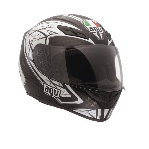 Agv k4 evo silver black gunmetal full face street helmet new xxl 2x-large