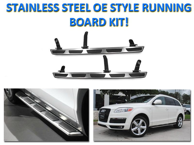 Usa 09-13 audi q5 oe style side step nerf bar stainless steel running board set