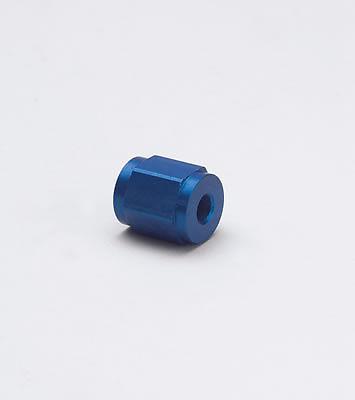 Nos 17540nos fitting tube nut -3 an 1/8" tube aluminum blue each