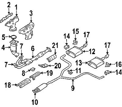 Nissan 208a28j12a genuine oem factory original catalytic converter