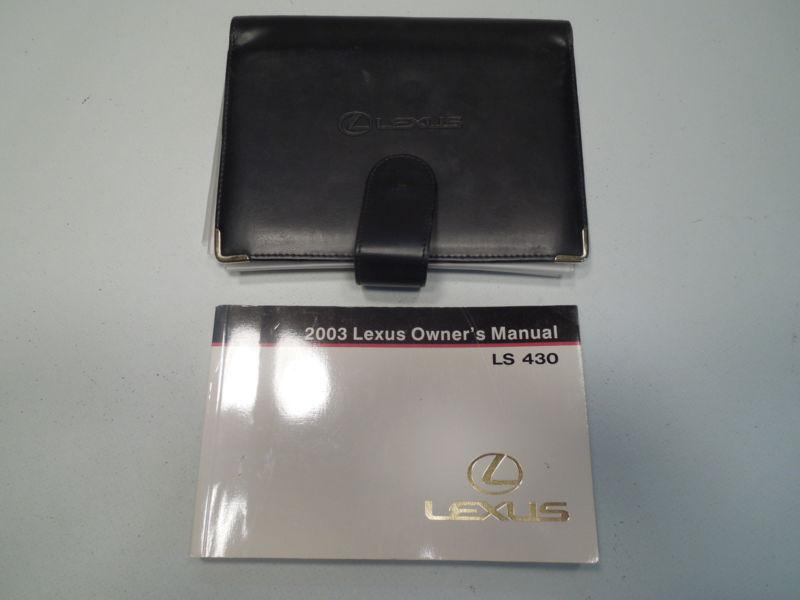 2003 lexus ls 430 owners manual with case excellent