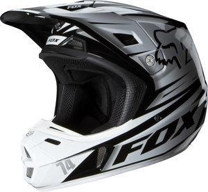 Fox racing v2 race 2014 mx/offroad helmet black