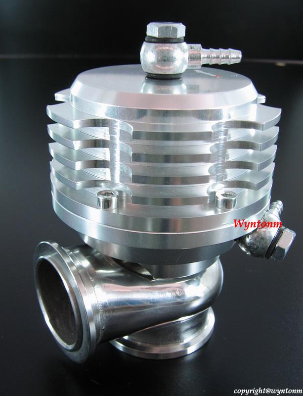 44mm turbo stainless steel wastegate waste gate dump valve 17 psi silver 