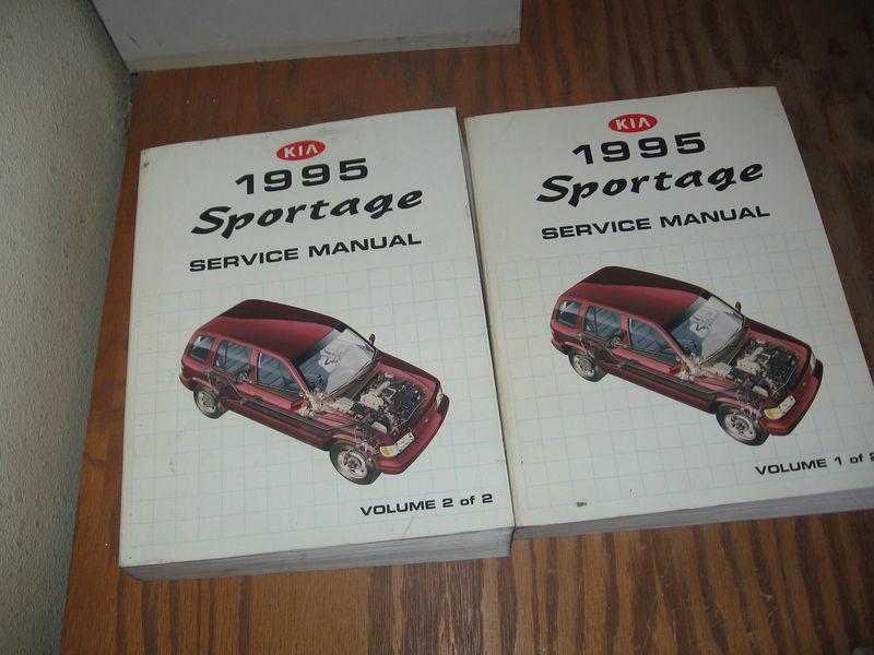 1995 kia sportage factory shop service repair manual set of 2