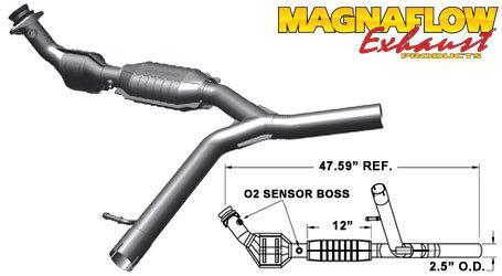 Magnaflow catalytic converter 93665 lincoln mark lt