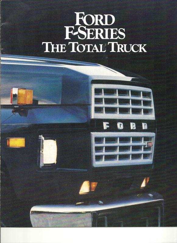 1984 ford f-series f600,f700,f700 4x4,f800,f7000,f8000, showroom brochure "nos" 