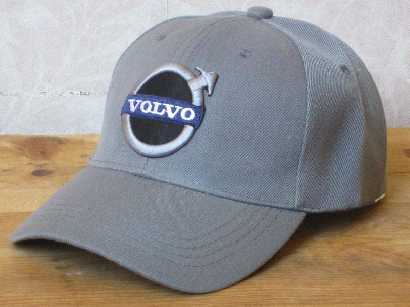 New nwt volvo logo steel gray baseball golf fishing hat cap automobile car truck