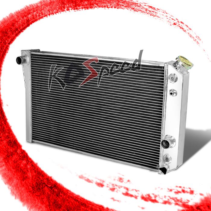 82-02 chevy s10/blazer/-90 corvette v8 bolt on 3-row tri core aluminum radiator