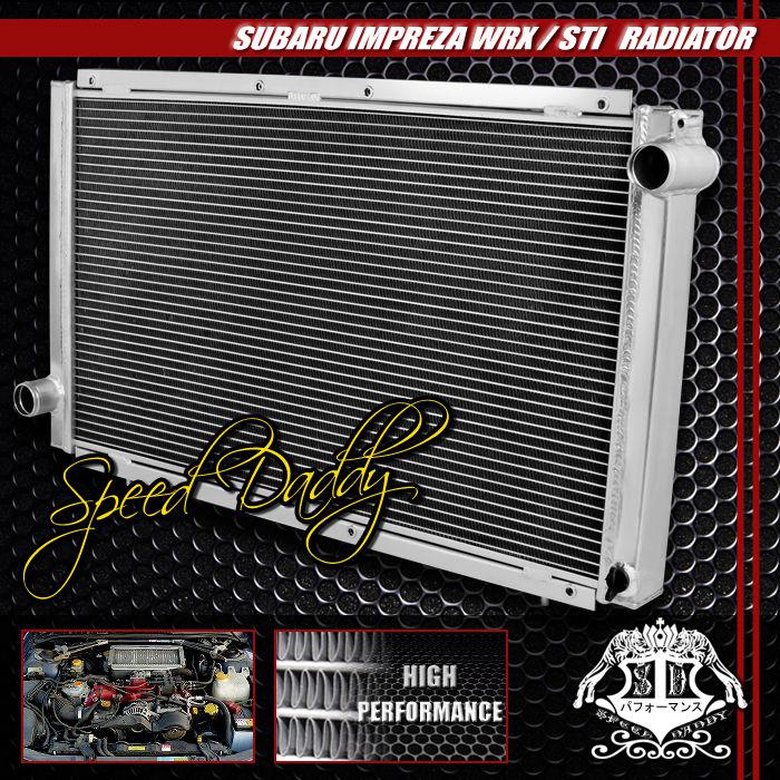 2-row/core aluminum racing radiator 92-01 subaru impreza wrx sti rs/gc ej22/ej18