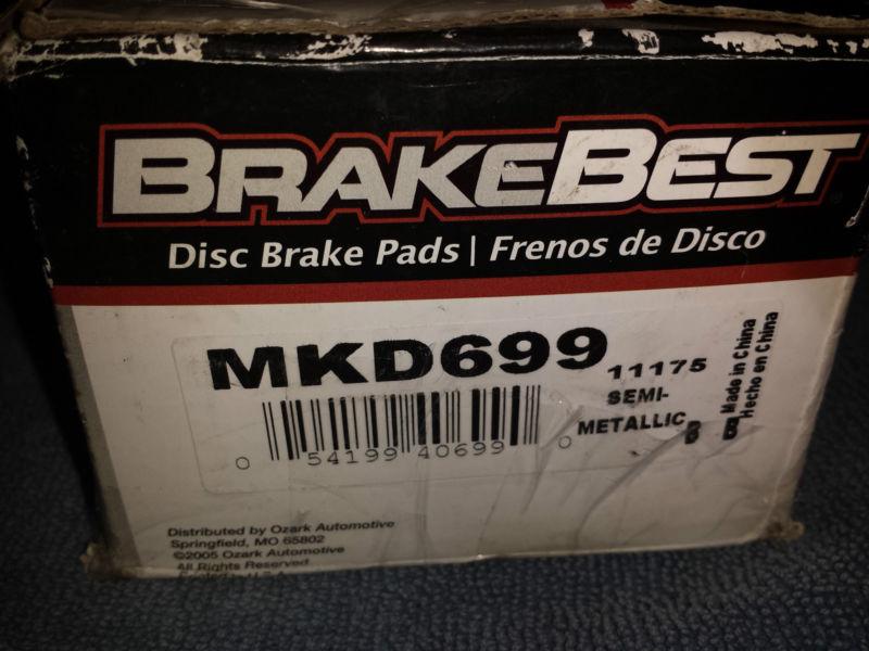 Brake best semi-metallic brake pads mkd699