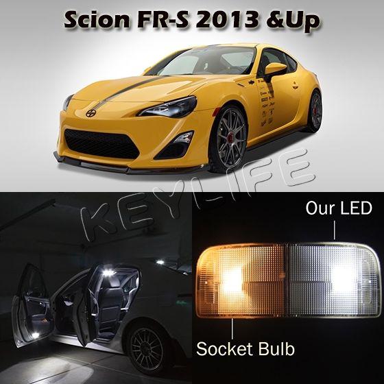 3 white map step led bulb interior light package for scion fr-s 2013 &up +tool