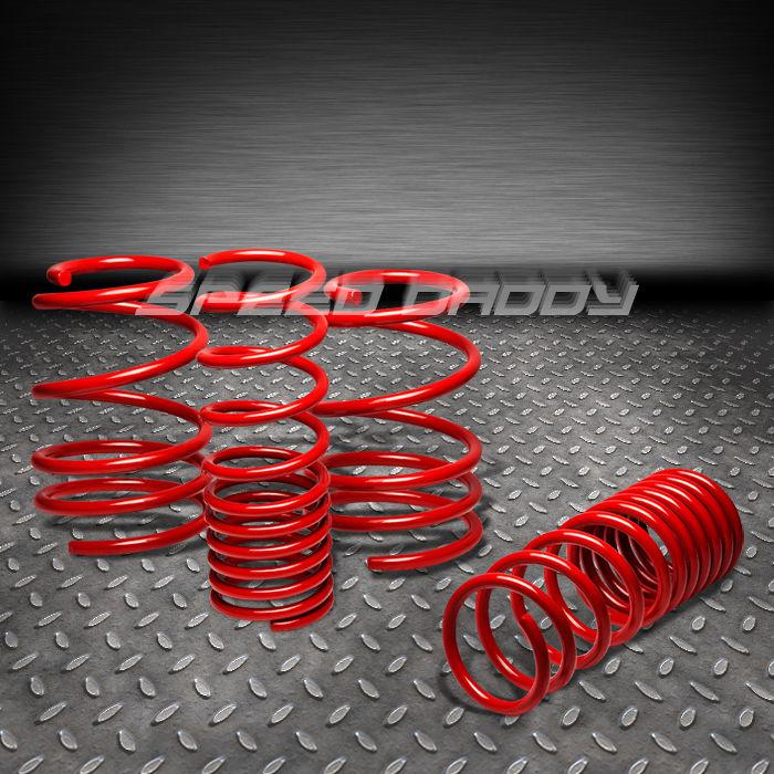 1.1" drop suspension lowering springs/spring 10-13 vw golf gti mk6 r32 2.0t red