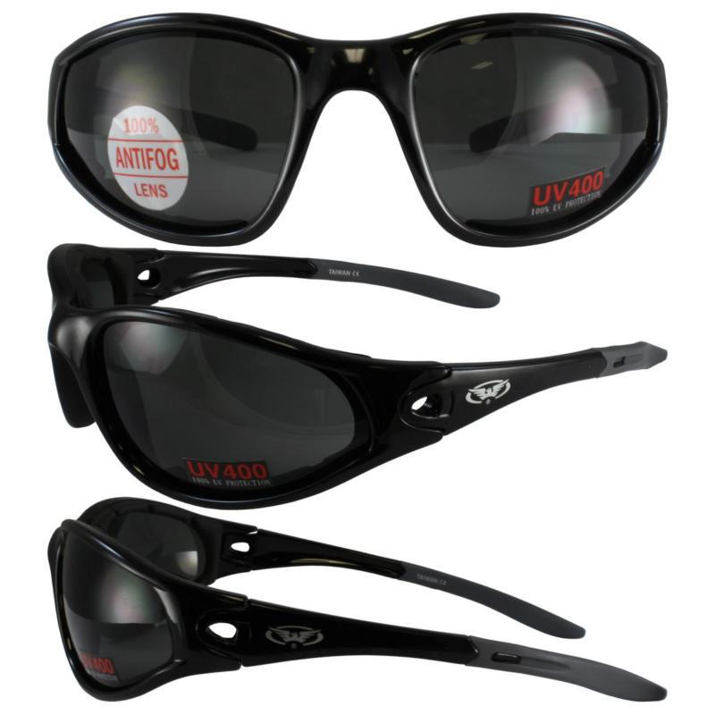 Mad dog black frame with smoke lenses