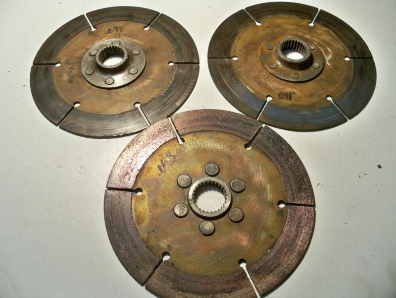 Tilton 7.25" clutch discs .95-.100 used 29 spline nascar arca late model