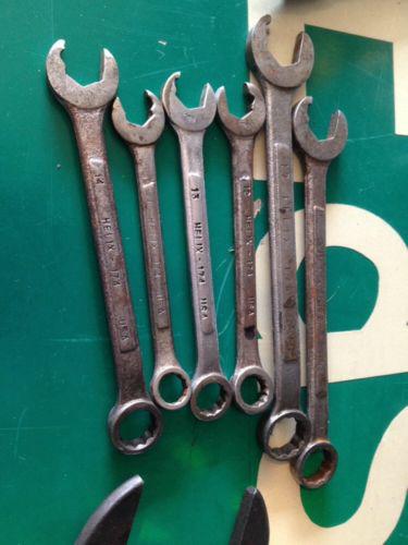 Helix 174 combo wrench lot 6pcs.