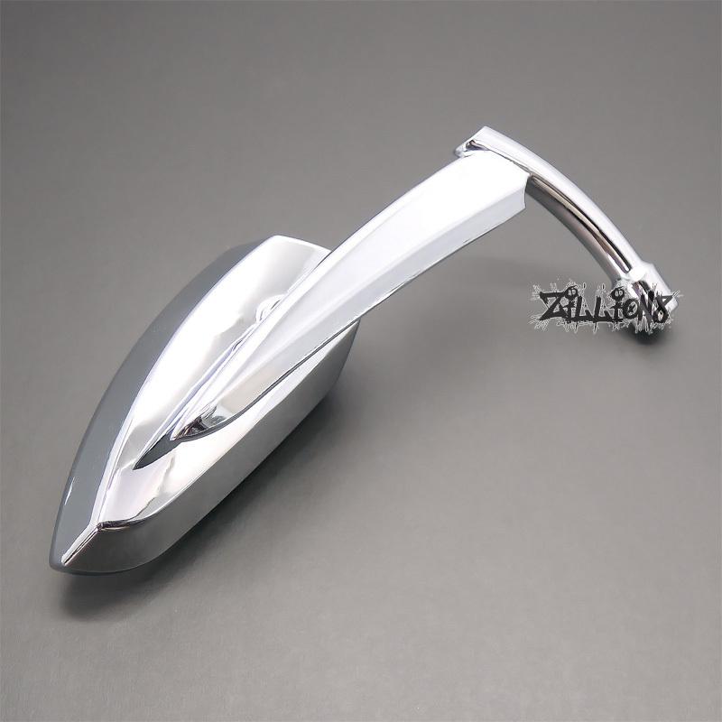 Chrome scythe mirror for yamaha v star virago warrior royal star vmax xs 650