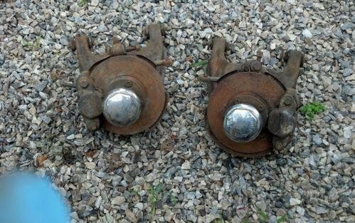 Austin healey sprite mg midget wire  wheel front disc brake set up.