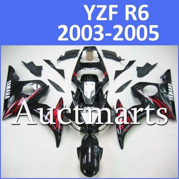 Fit yamaha yzf r6 03 04 05 ( or r6s 06 07 08 09 ) fairing kit bodywork d11 f27