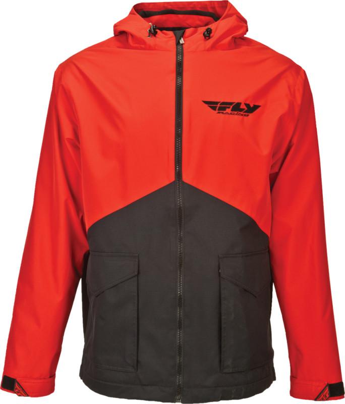 Fly racing fly14 pit motorcycle jacket red/black large 354-6152l