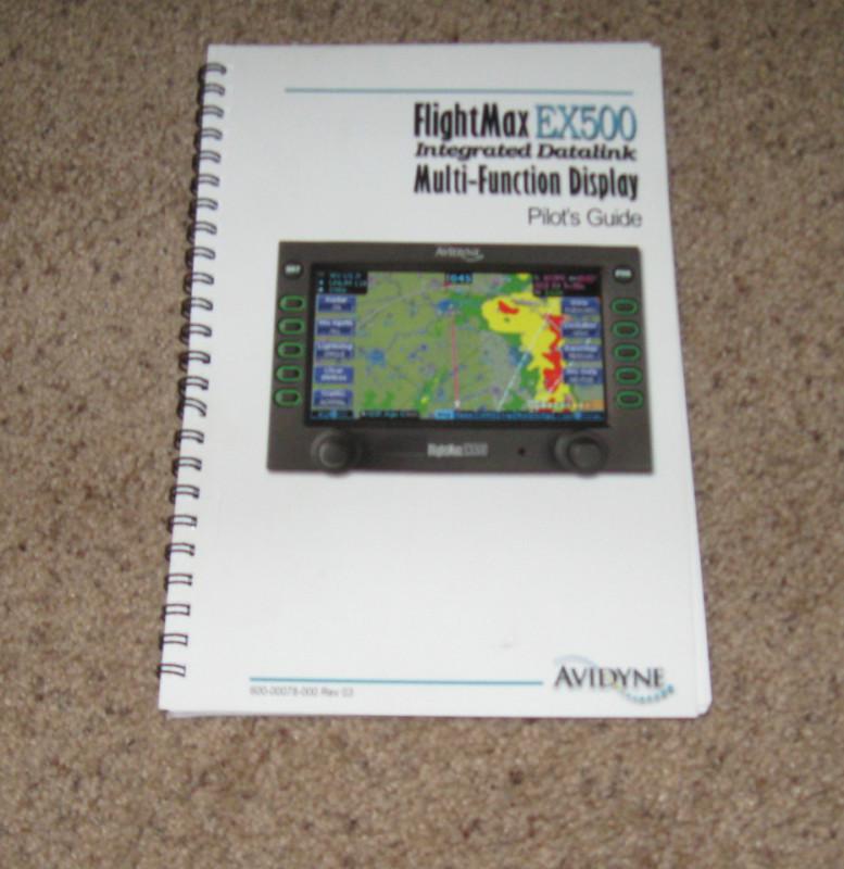 Avidyne flightmax ex500 multi function display mfd pilot's guide