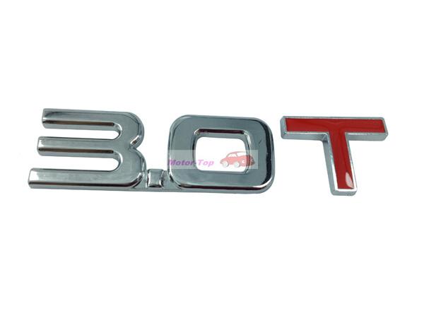 3.0t 3.0 t turbo metal rear trunk emblem badge decal sticker bmw jeep volkswagen