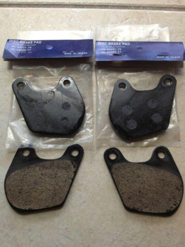 Sportster 1977-1981 xl xlcr flt fl flht 5-speed 1980-1983 hd brake disk pad set