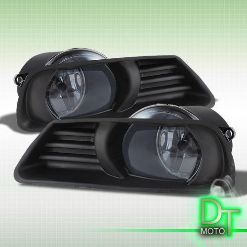 Smoked 07-09 toyota camry bumper fog lights lamps w/ switch left+right pair