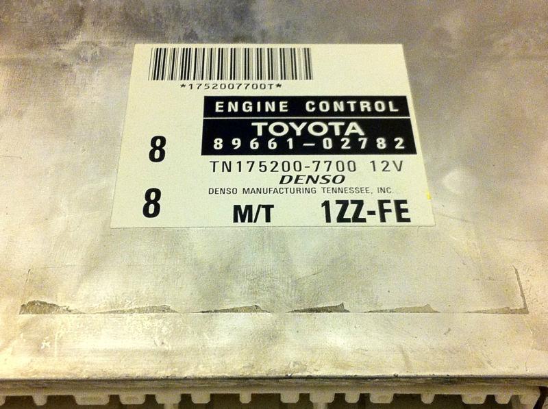 Engine computers corolla 2002 89661-02782