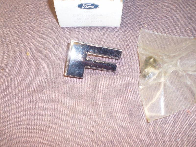 Ford 78,79 truck, pick up hood letter "f" orig. ford nos