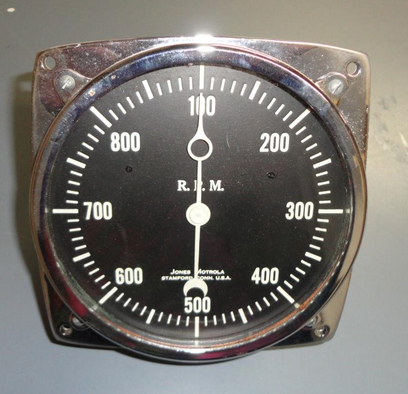 Jones motrola brass tachometer