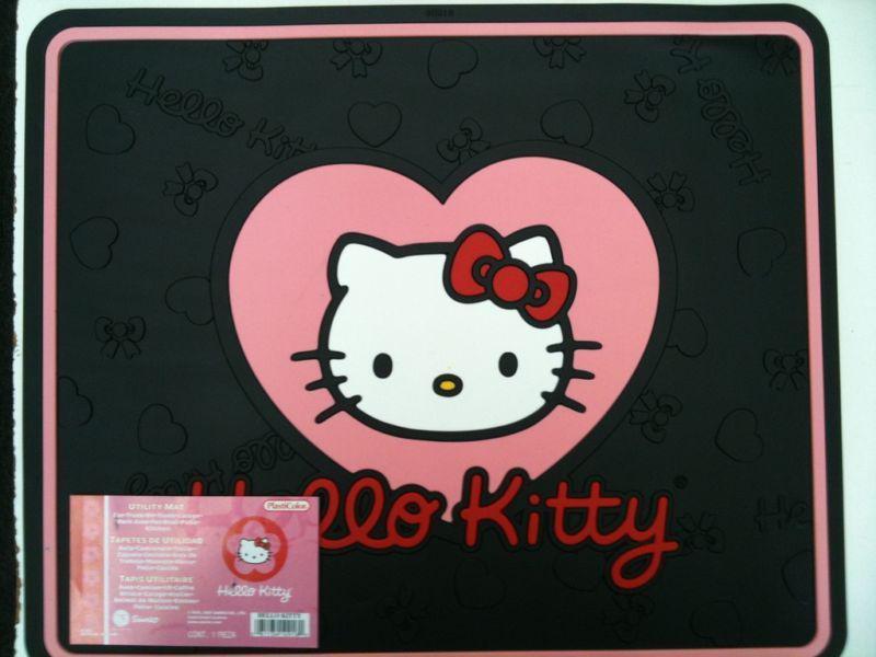 Hello kitty 2 rear car floor mats - heart