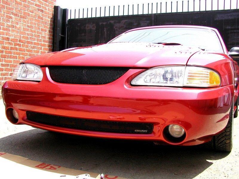 1996-1998 ford mustang  cobra grillcraft black upper & lower grilles mx grills