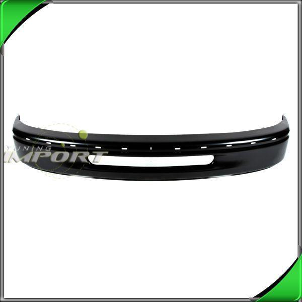 97-98 ford f150 f250 2wd pickup truck steel black front bumper impact face bar