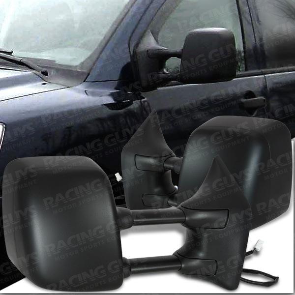 04-09 nissan titan armada qx56 new black style pair left+right towing mirrors